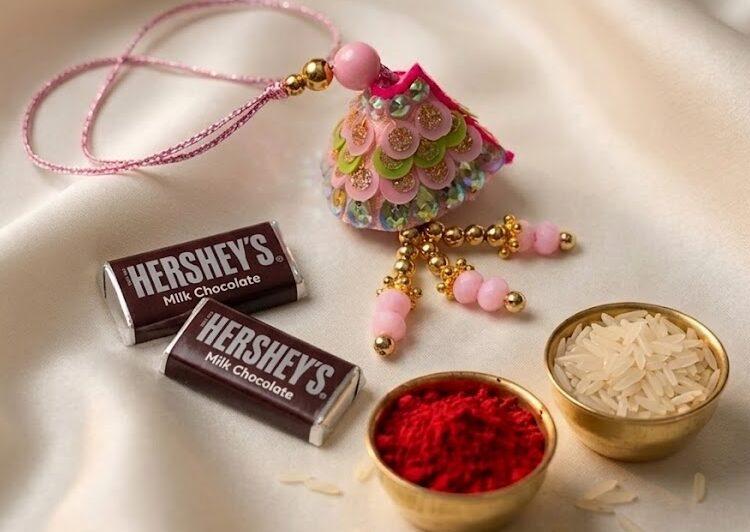 Pink Rakhi Combo Set