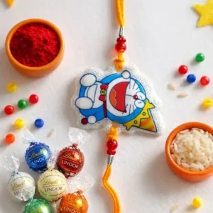 Doremon Kids Rakhi with Lindor Truffle Combo