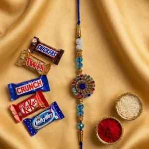 Fancy Multi Stone Rakhi Combo for Brother