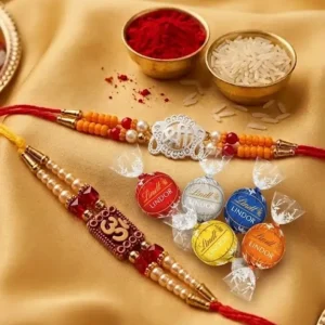 Festive Om Shree Rakhi & Chocolate Gift Set