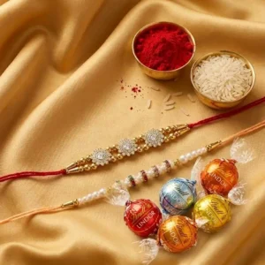 MenRakhi Set of 2 with Chocolates Combo Pack
