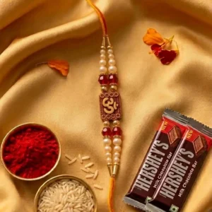 Om Rakhi with Hershey’s Chocolates, Roli & Chawal