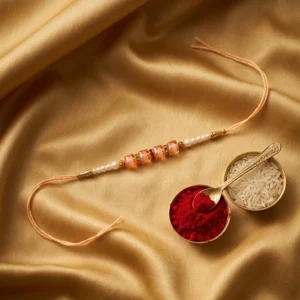 Pearl-Rakhi -with Gold